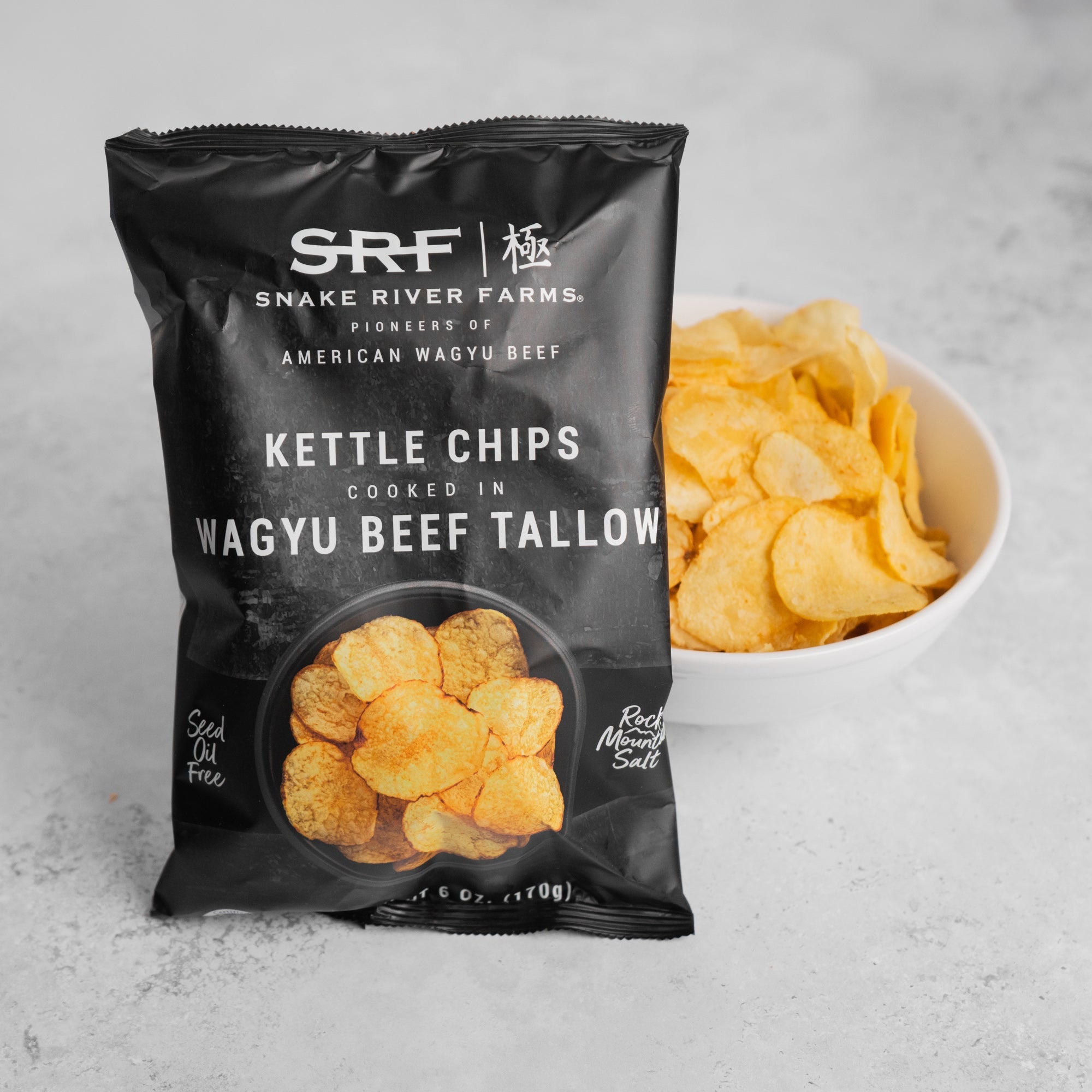 Wagyu Beef Tallow Kettle Chips 6 oz Bags - 5 Pack