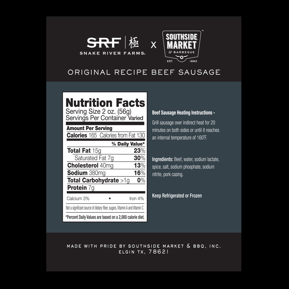 Wagyu Smoked Beef Sausage 12-Pack